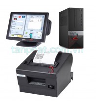 Combo 12052018-09: Màn hình cảm ứng OTEK OT15TB - 15 inch + Máy bán hàng dell G4650 ST + Máy in hóa đơn Xprinter XP-Q200
